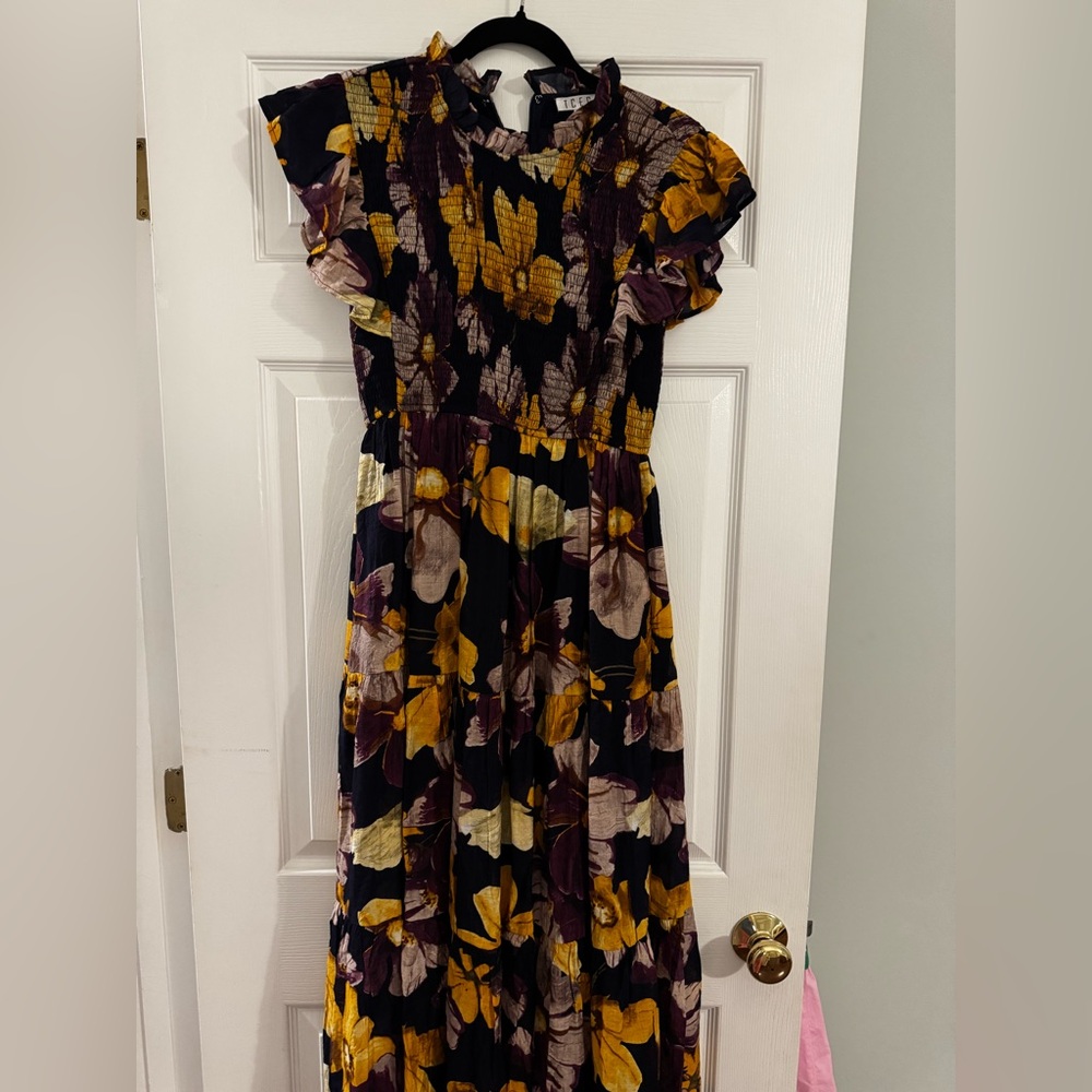 Brand new without tags TCEC Floral Maxi Dress with Ruffle Sleeves